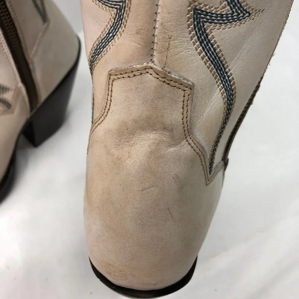 Dan Post® Ladies Loverly White Snip Toe Tall Leather Boots DP4377 - Picture 10 of 11